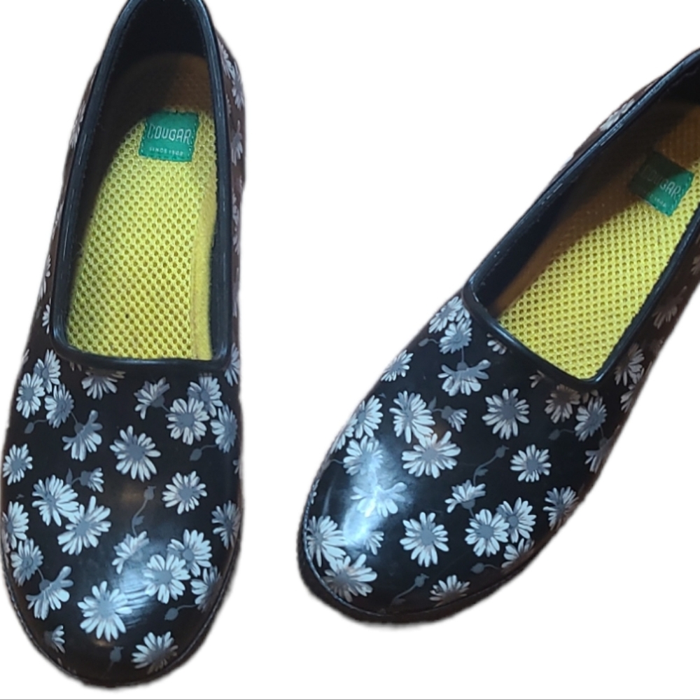 Ladies rubber Cougar rain/gardening shoes